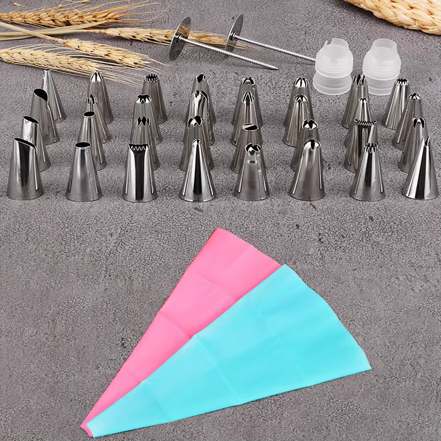Sac à pâtisserie crème 38 pièces/ensemble, buses de décoration de gâteaux, moule en Tube, outils de