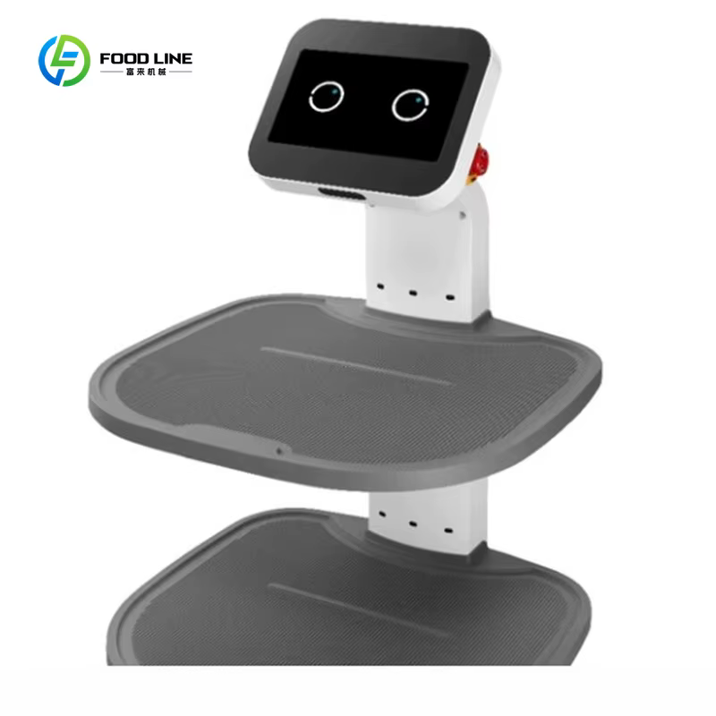 Robot de livraison alimentaire commercial intelligent personnalisé avec système d'évitement d'obstac