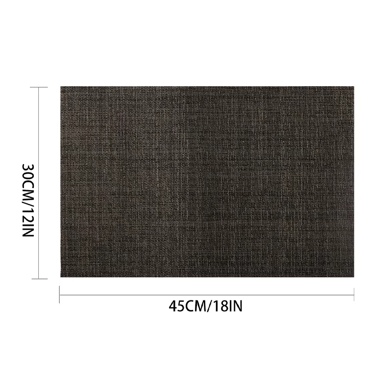 Napperon antidérapant résistant à la chaleur, 6 pièces, pour Table à manger, lavable et Durable, en
