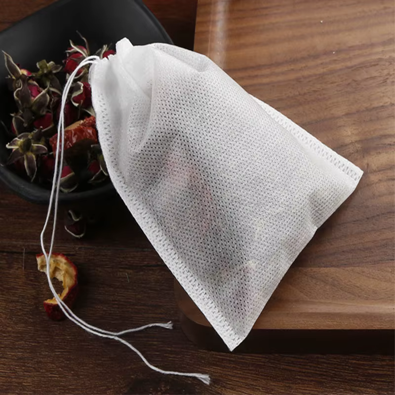 Sachets de Thé en Tissu Non Tissé avec Ficelle, Infuseur à Thé, Épices, Café, Thermoscellé, Poudres