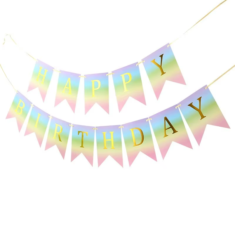 Ensemble de vaisselle arc-en-ciel, ensemble de vaisselle jetable pour fête d'anniversaire, gobelets 