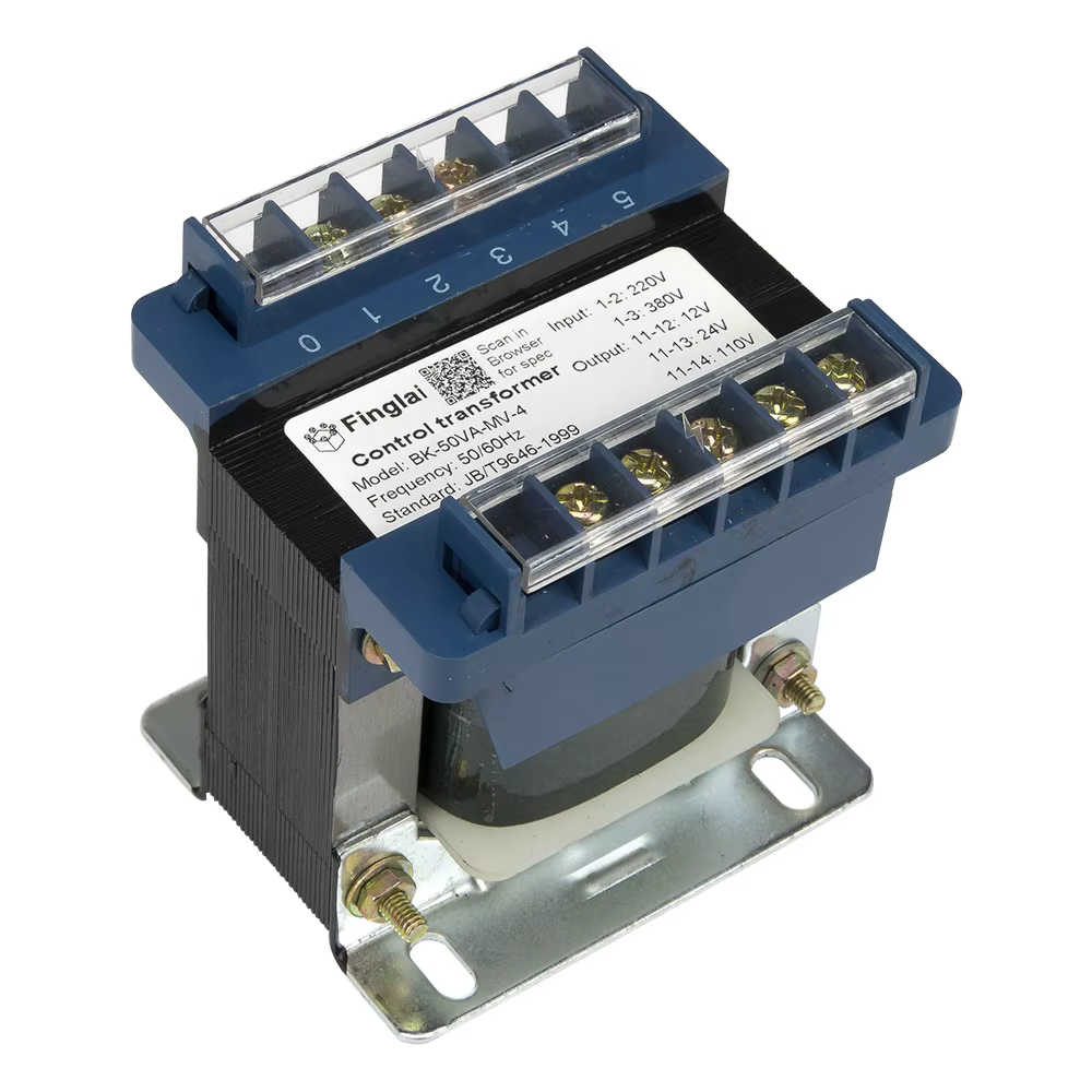 Transformateur de puissance de contrôle de type BK-50VA 50W, entrée 220V/380V, sortie 220V 110V 36V 