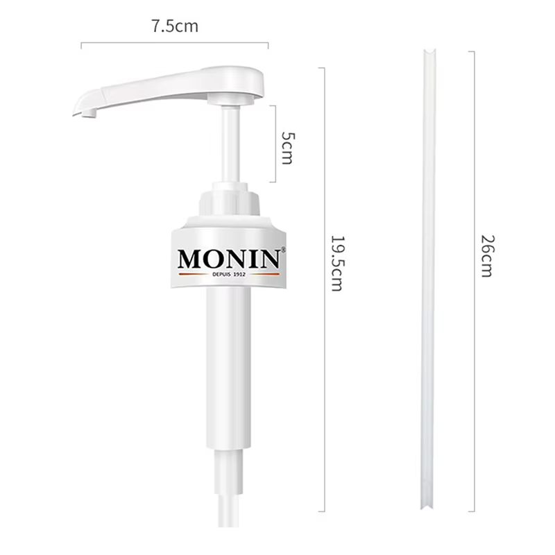 Distributeur de Sistresset de Café, 1 Litres, Pompe de Liquide Noire pour Bouteille de Jus de 10ml
