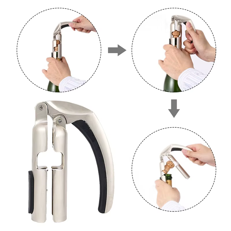 Tire-bouchon professionnel pour Champagne, nouvel ouvre-bouteille de vin, extracteur de liège pour v
