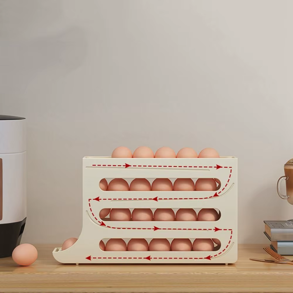 Boîte de Rangement d'emoufs pour Réfrigérateur, Pratique, 30 Grilles, en Plastique, Défilement exist