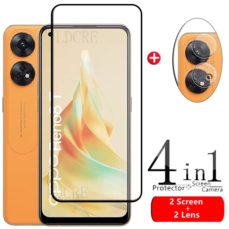 Verre de couverture complète pour OPPO Reno 8T verre pour Reno 8T verre trempé 9H HD protecteur d'éc