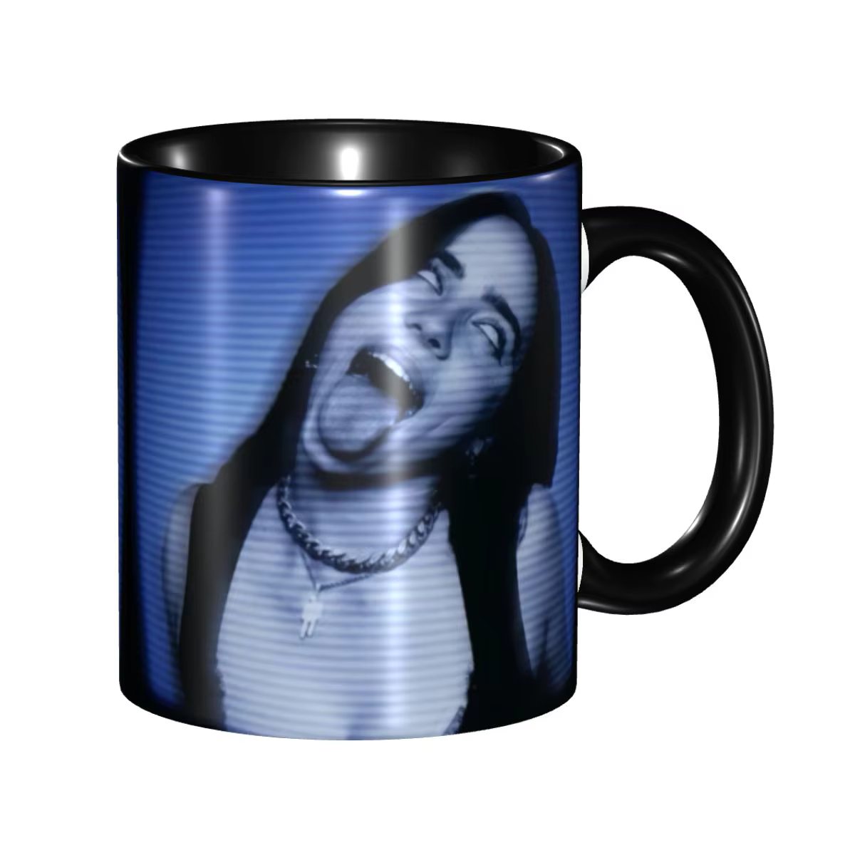 Singer Music Billies Eilishs tasse à café bricolage personnalisé en céramique lait thé tasse tasse