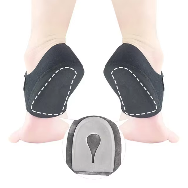 Support de pied pour fasciite plantaire, avec gobelets en Gel de Silicone en forme de U, pour soulag