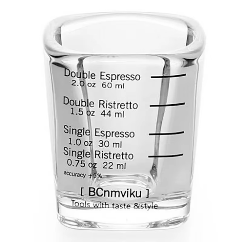 Verre de tasse à mesurer de torréfaction de once de café expresso 60 ml 1 pièces
