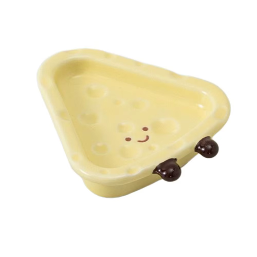 Vaisselle en forme de fromage mignon, Mini vaisselle de cuisine artisanale, bols à tremper en cérami
