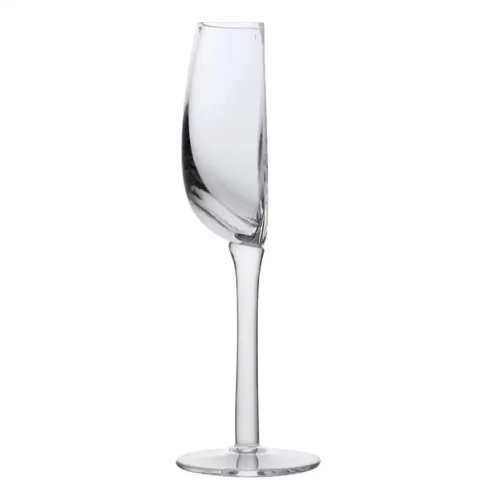Verre à vin demi-rond en cristal, créatif, portable, transparent, multi-usage, vintage, grand, cadea