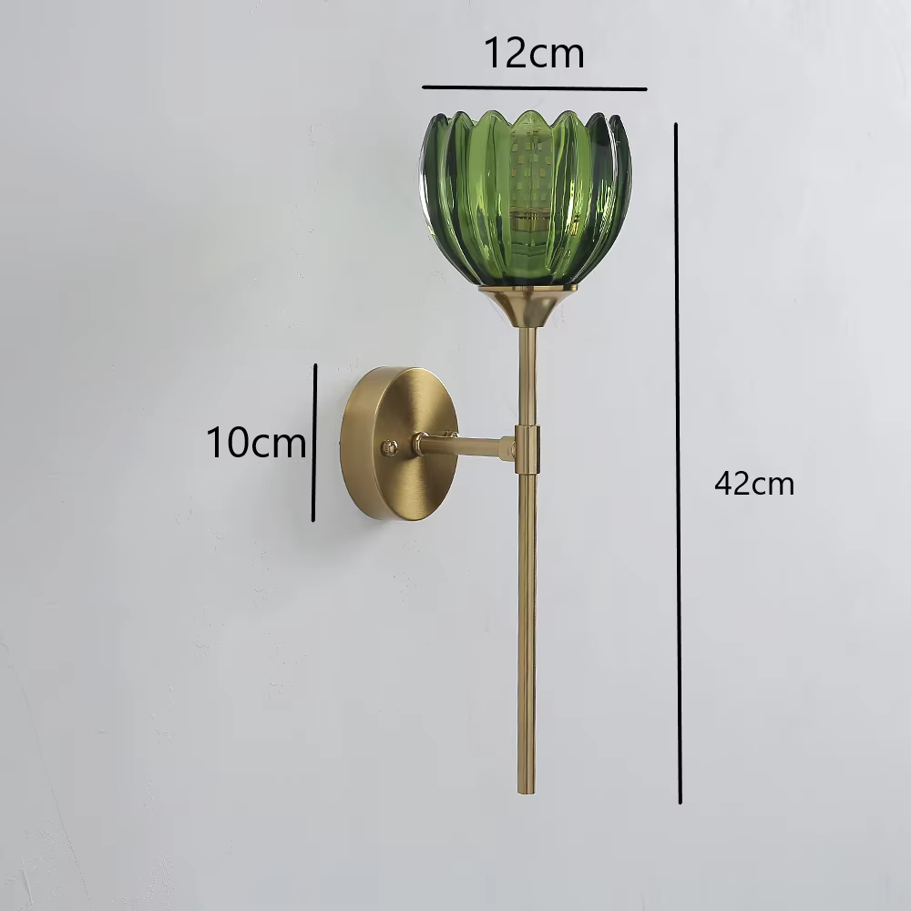 Applique murale led en verre de couleur moderne, luminaire décoratif d'intérieur, idéal pour une cha