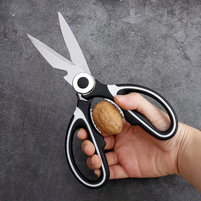 Ciseaux de cuisine multifonctionnels, ciseaux de coupe de poisson et de viande, ciseaux en acier ino