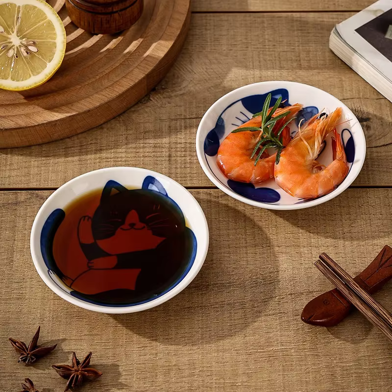 Vaisselle à Sauce en céramique, assiette à Sushi, vaisselle, Dessert de Style japonais, assiette à é