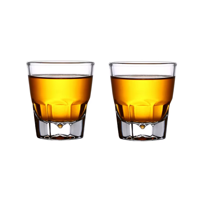 Ensemble de verres à expresso italiens à fond optique, bière créative, verres à whisky, transparent,