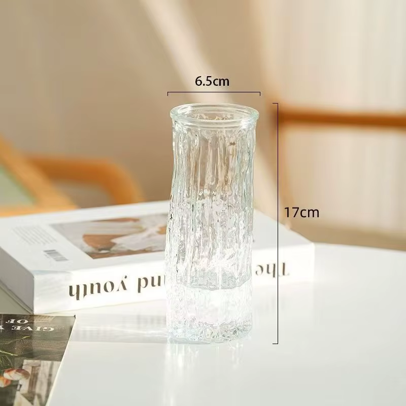 Vase de Glacier européen en verre Transparent, Arrangement de fleurs de haute qualité, ornement de T