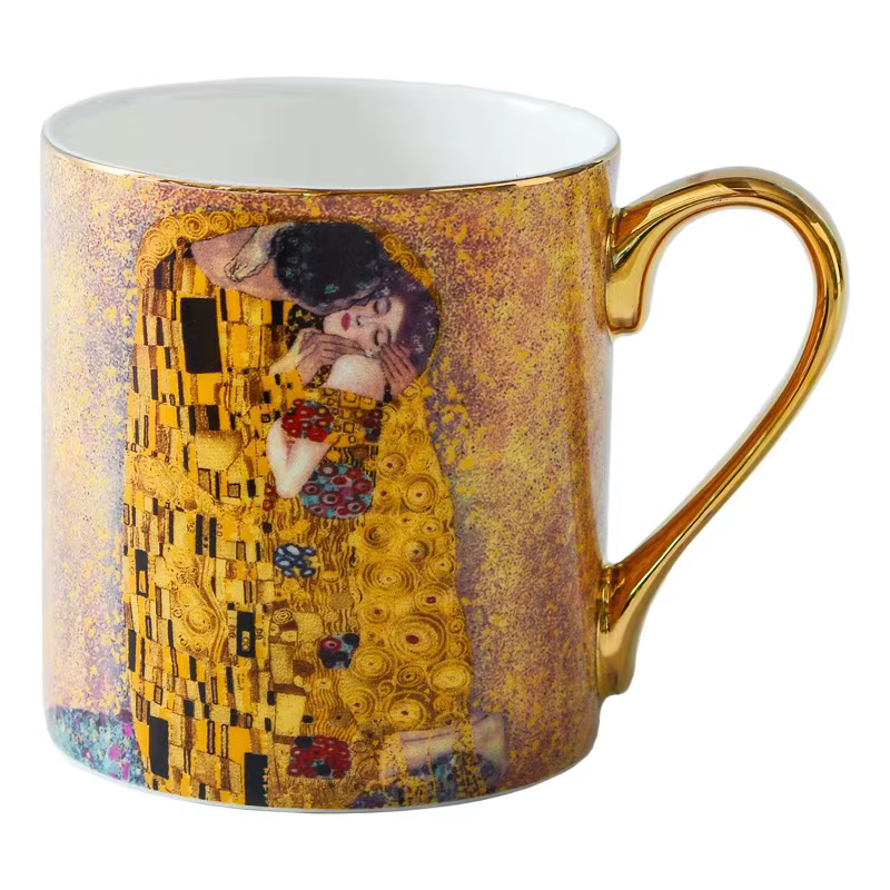 Klimt Kiss tasses à café os chine tasses à eau britannique porcelaine tasse à thé tasse à lait burea