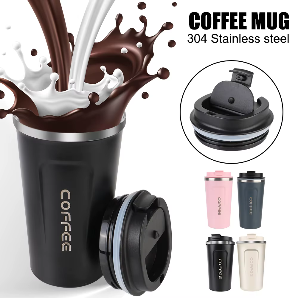 Tasse Thermos de voiture Thermo café pour thé eau café anti-fuite tasse Thermo de voyage tasse à caf