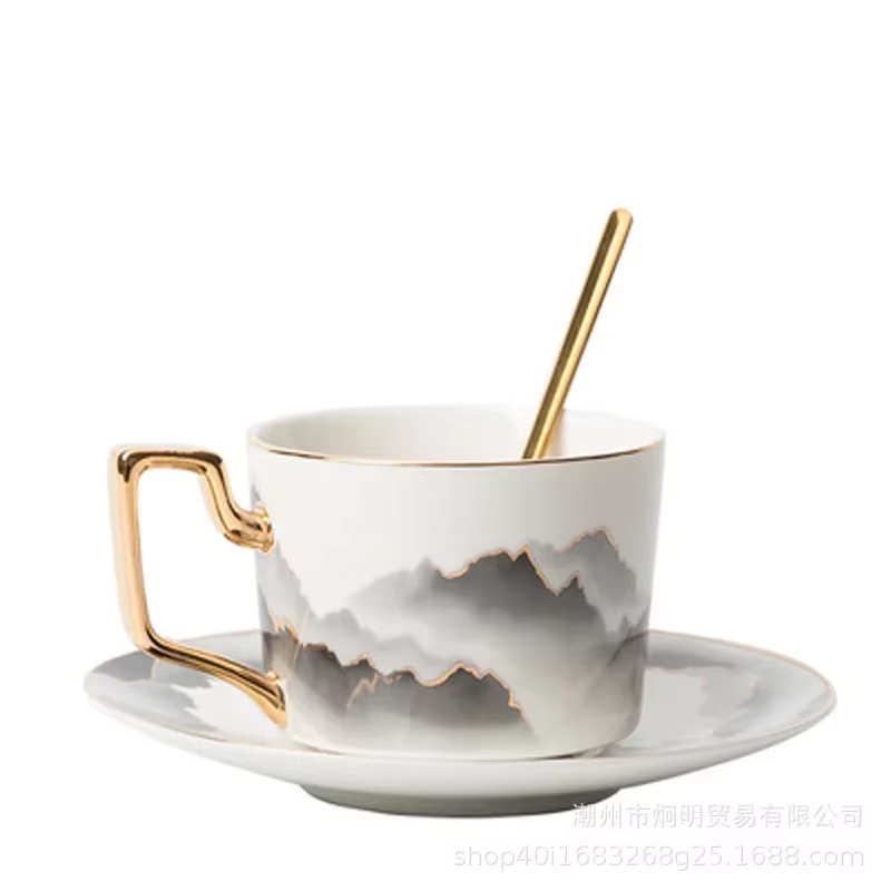 Morandi-Tasse à café à main en céramique rétro, tasse à eau, tasse de petit-déjeuner, haute apparenc