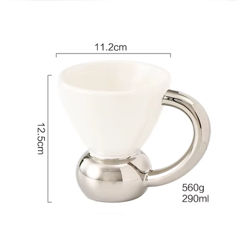 Ahunderjiaz-Tasse à café en céramique, grande tasse, ensemble à boire à la maison, pose, accessoires
