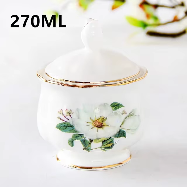 Sucrier de Style européen pour café, porcelaine de haute qualité, anglais, britannique, service à th