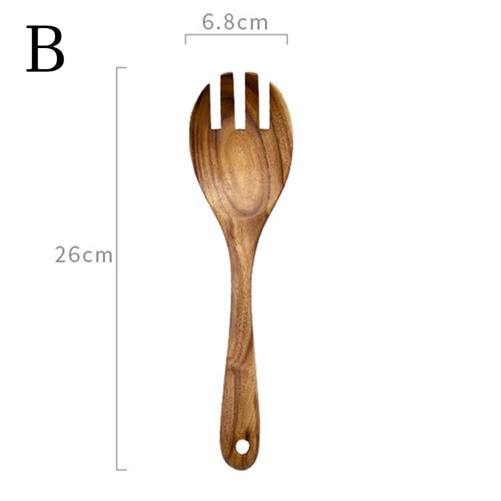 Couverts de mélange de salade, ustensiles de cuisine, vaisselle de table, grandes cuillères, fourche