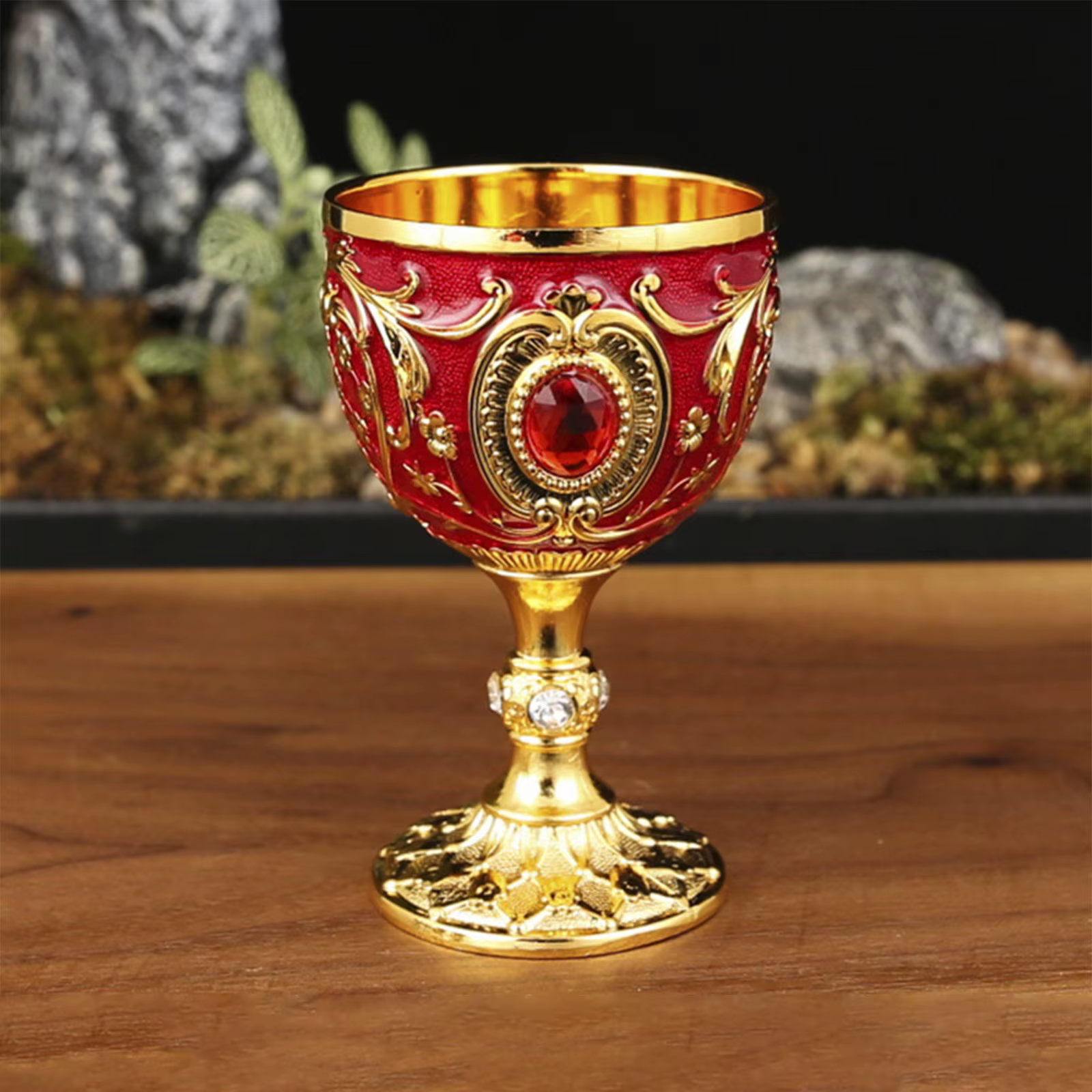 Verre à vin en métal incrusté de diamants, tasse à boisson délicate, verre à whisky de Style europée