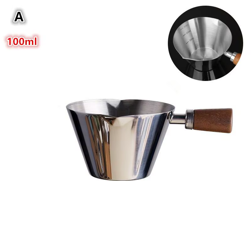 Tasse d'extrait de café en acier inoxydable de 100ml, tasse à expresso, tasse de liquide italienne, 