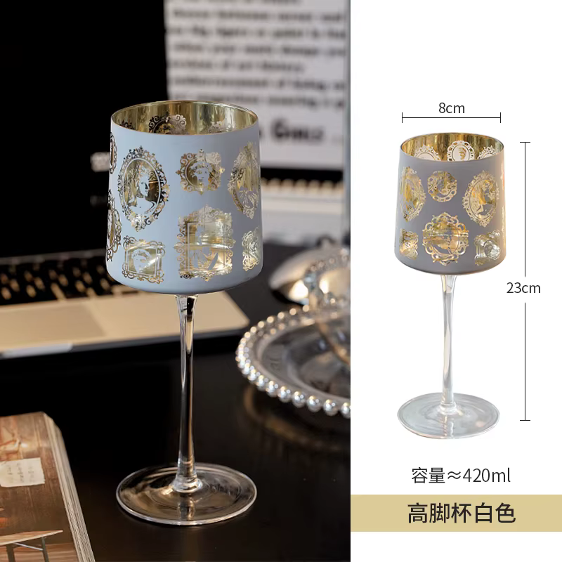 Verre à vin rouge et blanc élégant à tige haute, gobelet créatif pour usage domestique, Cocktail, us