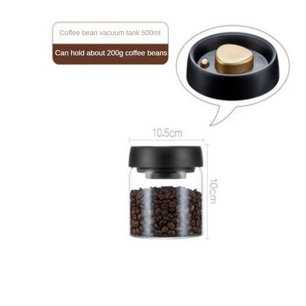 Conteneur de stockage de grains de café, 1 paquet, couvercle hermétique scellé avec un système de pr