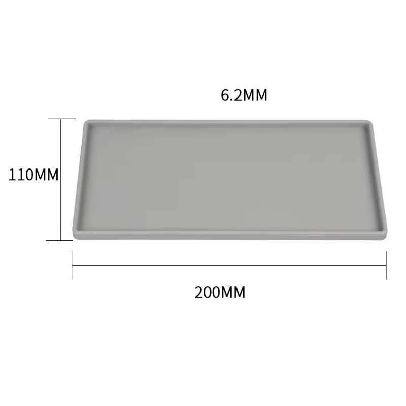 HORegina-Porte-couverts en silicone, carré plat, anti-ald, pour café et thé