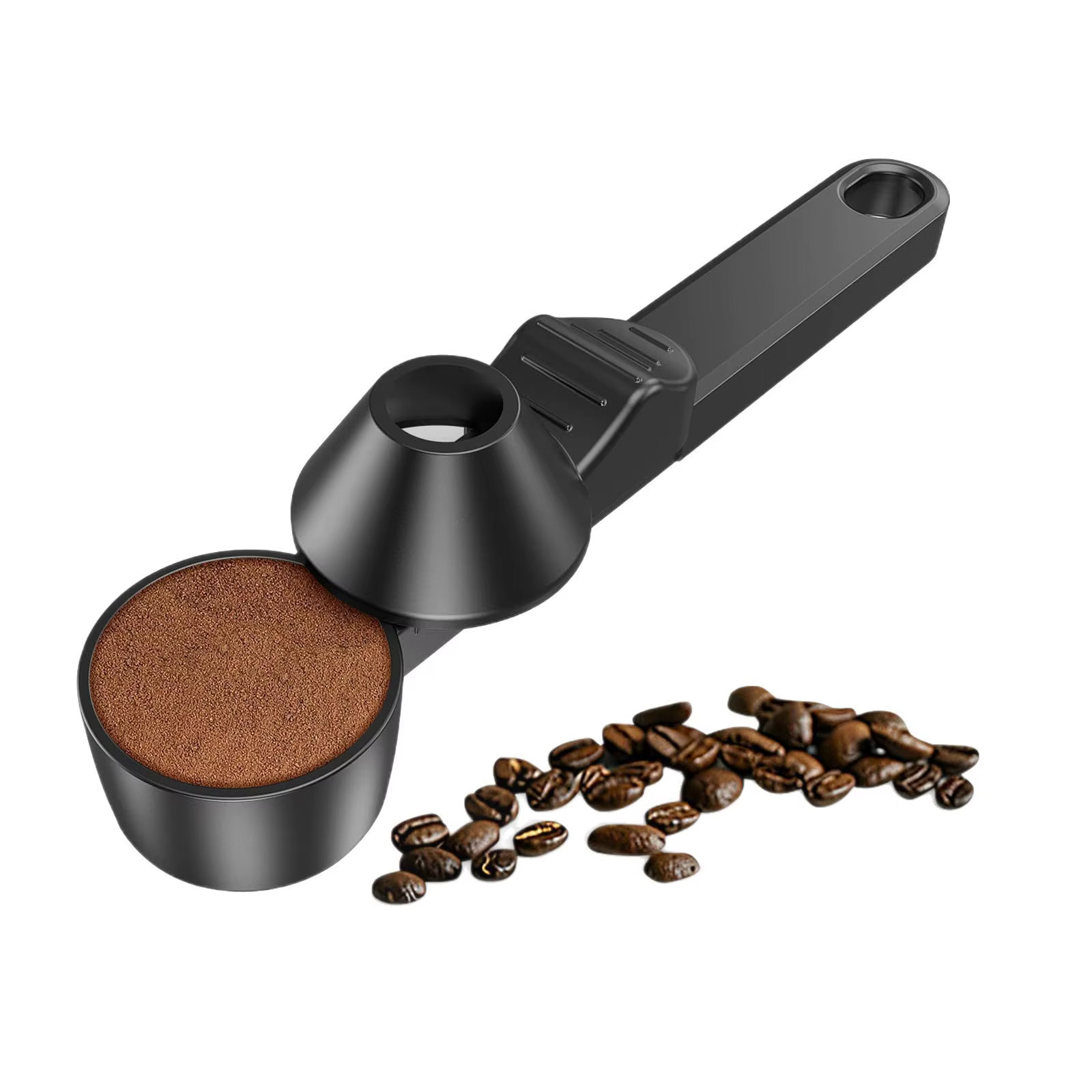 Cuillère à café avec entonnoir pour cafetière K-cup réutilisable, capacité de 2 cuillères à soupe, c