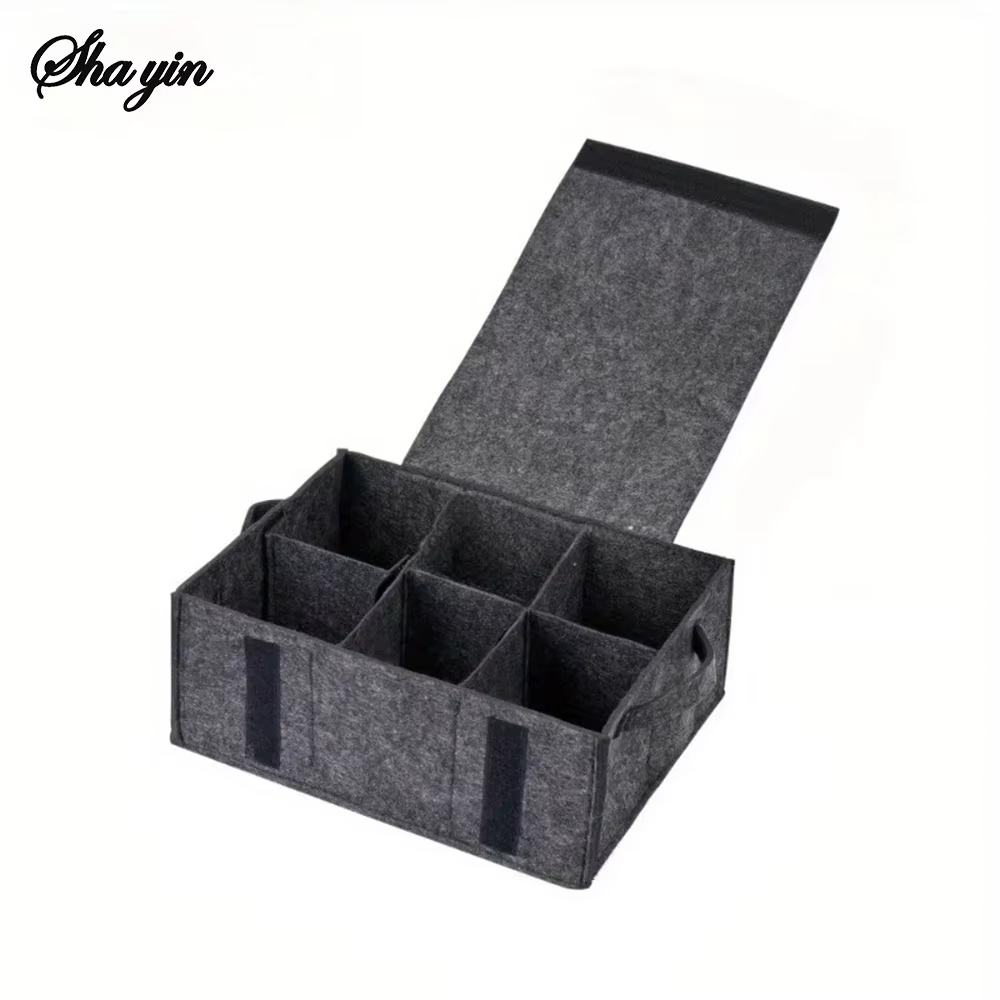 Sac de rangement pour assiettes, tasses et vaisselle en feutre, épaissi, pour camping, conteneurs de