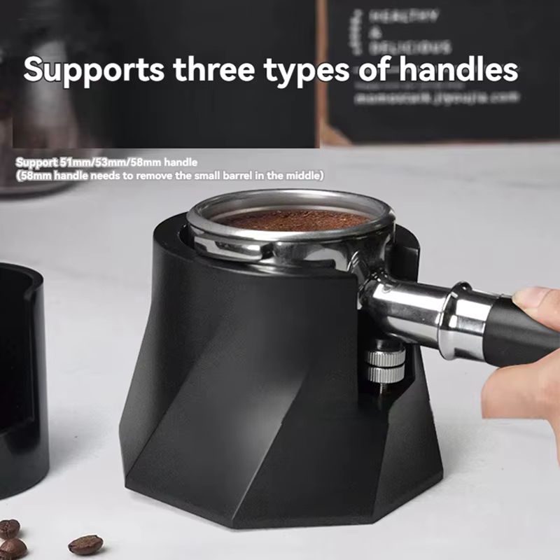 Support de Tamper à Café pour Poignée de 51/53/58mm, Accessoire Réglable et Antidérapant Astronomiqu