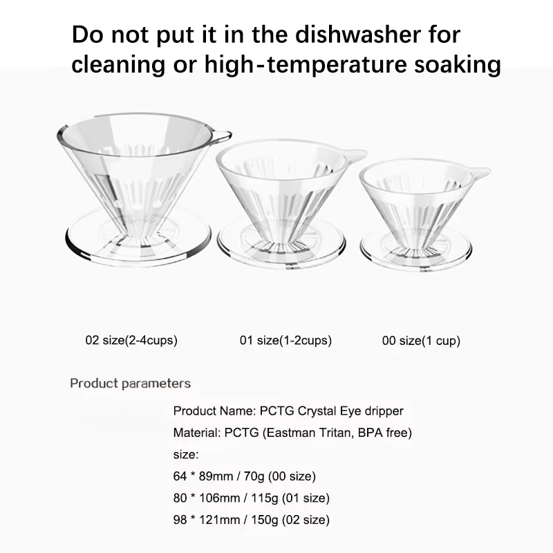 TIMEMORE PCTG cristal oeil goutte à goutte café goutte à goutte verser sur cafetière conique café fi