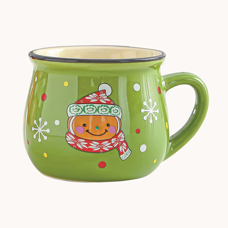 Tasse de noël en céramique, tasse à Mousse de père noël, tasse à café pour le bureau, la maison, la