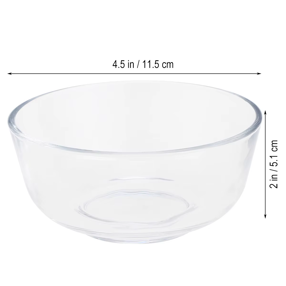 Bol en verre Transparent résistant à la chaleur, bol de service de desserts aux fruits et à salade d