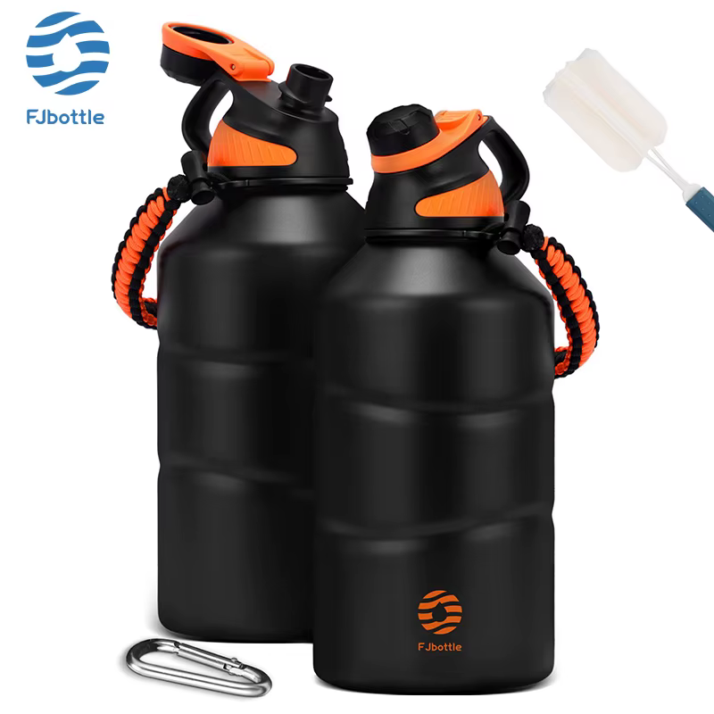 FEIJIAN Thermos bouteille 1,9L grande capacité en acier inoxydable bouteille d'eau thermique flacon 