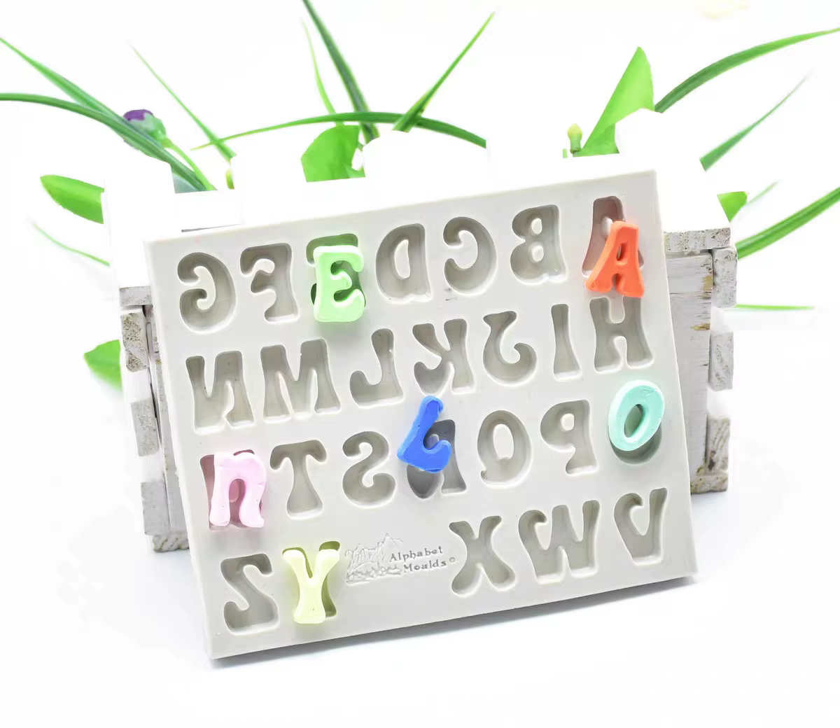 Moules à Fondant en Silicone avec lettres et chiffres 3D, moules à gâteaux au chocolat, décoration d