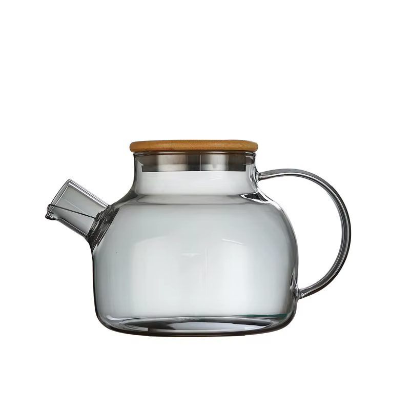 Théière en verre de grande capacité 1L/1,8 l, bouilloire résistante aux hautes températures pour jus