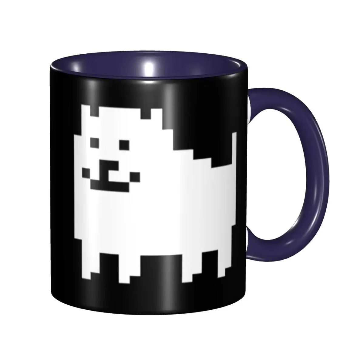 Tasses à café Undertale HQ avec motif de chien agaçant, tasse en céramique personnalisée avec des ch