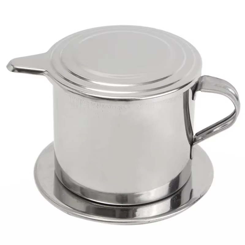 Filtre à café en acier inoxydable, tasse d'infusion, cafetière vietnamienne, pot portable, passoire