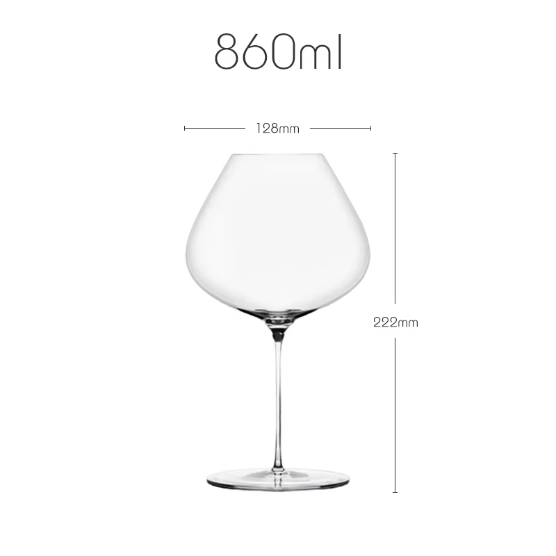 Verre à vin en cristal de Style Sydonios France, agrandisseur d'arôme extrêmement fin fait à la main