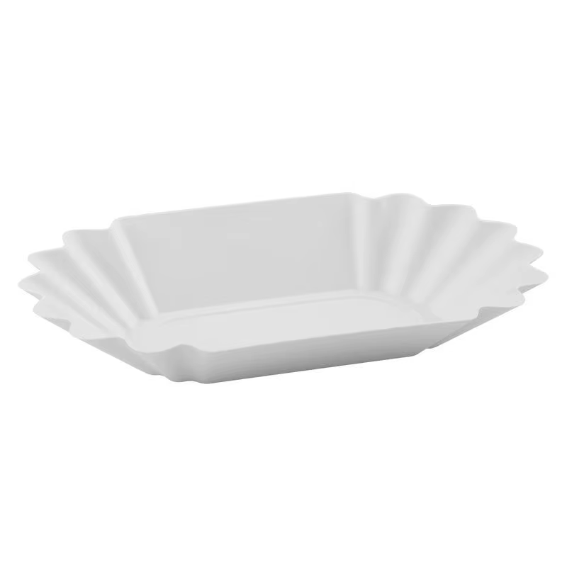 Plateau ovale en plastique pour grains de café, réutilisable, plateau de présentation d'échantillons