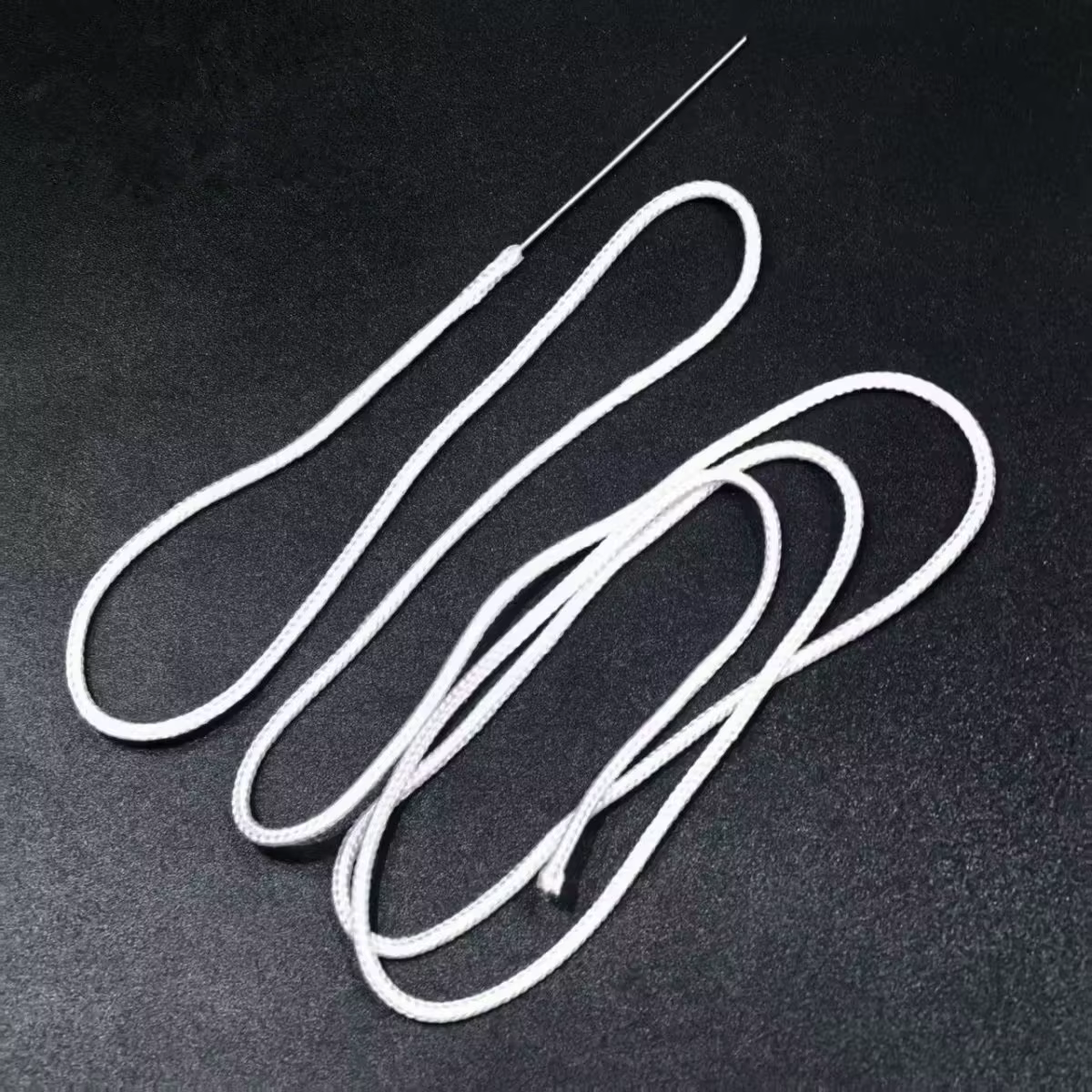Mèches en coton en Fiber de verre de 100cm de Long avec aiguille pour Zippo Zorro/maître accessoires