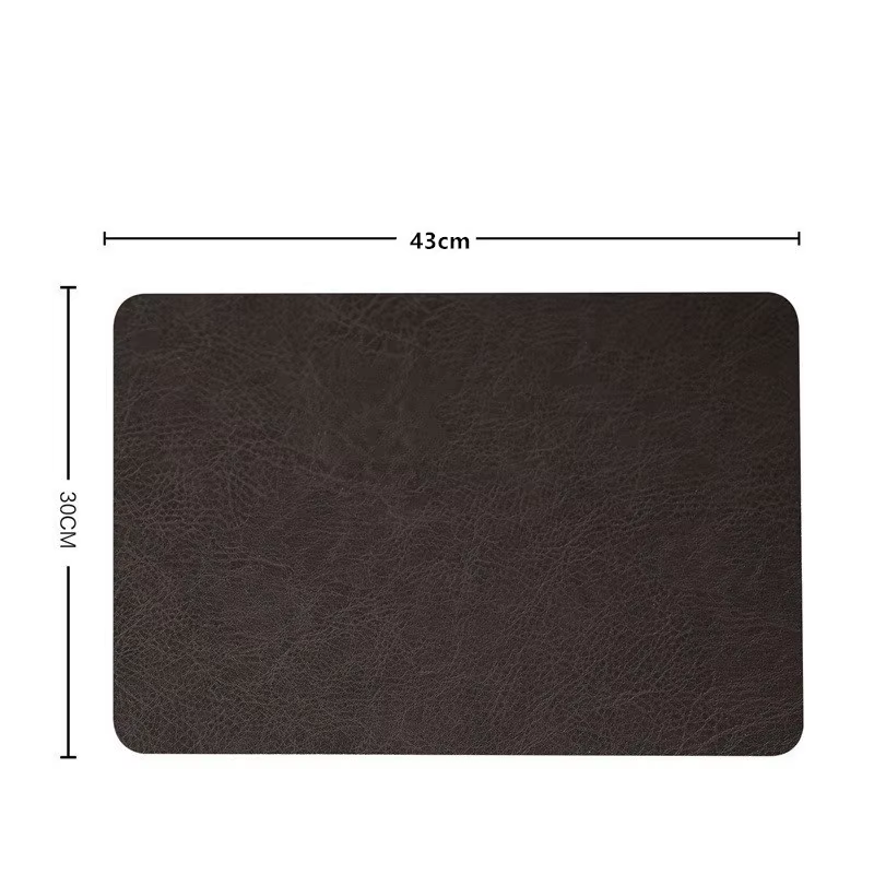 Napperons en cuir résistants à la chaleur pour cuisine, café, bar, lavables et essuyables, tapis et 