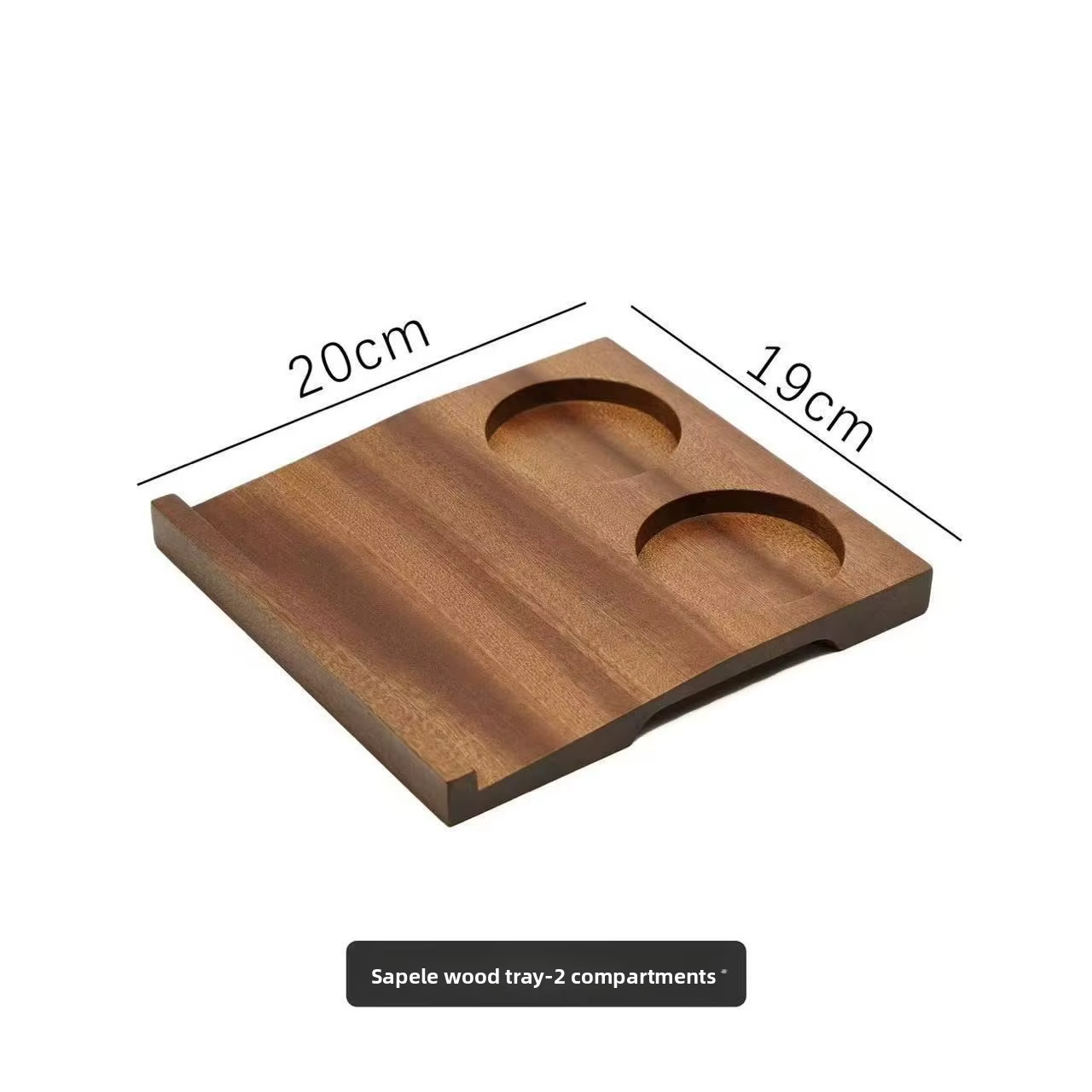 Plateau en bois de gâteau de riz de nourriture froide de style coréen, assiette à café, assiette de