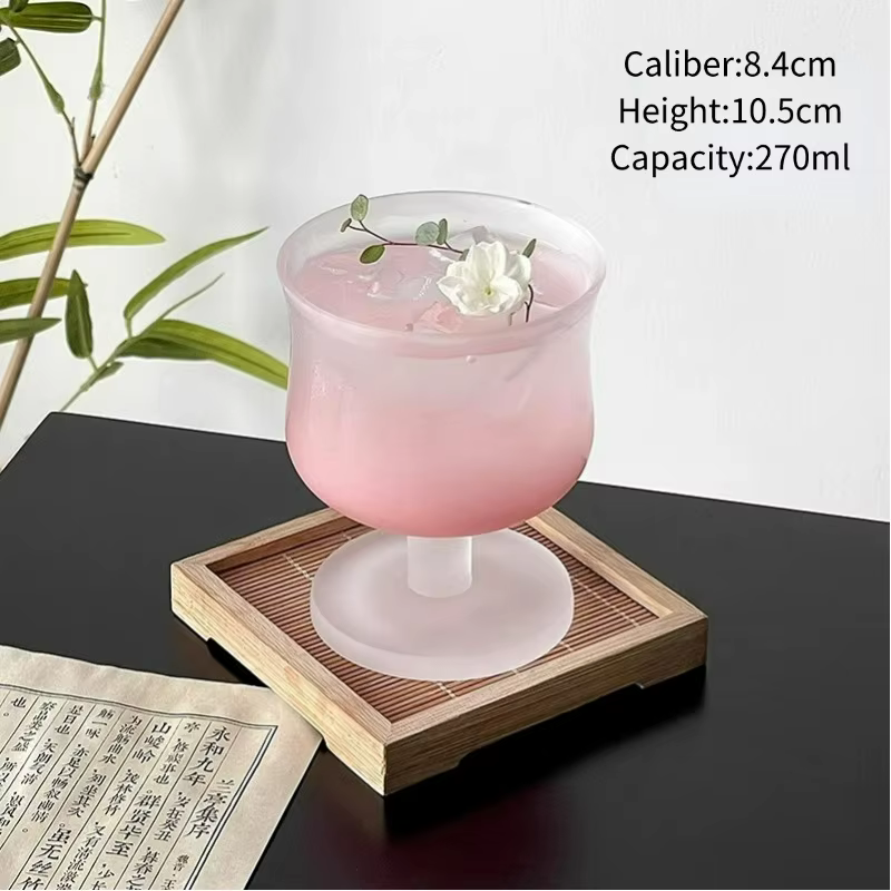 Coupe en verre à pied court conviviale ré à la taille, verres à cocktail créatifs, standard, verre à
