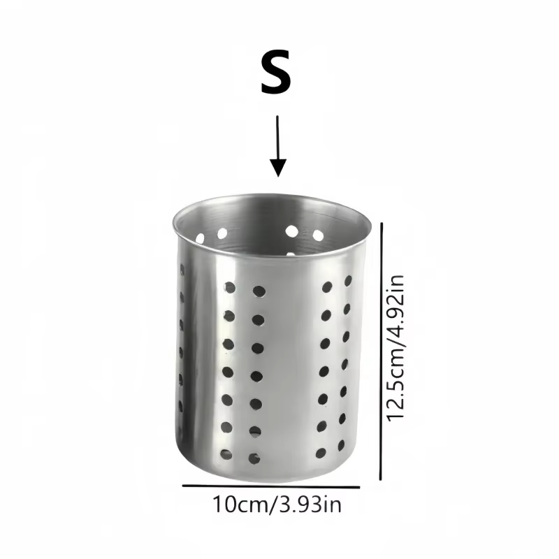 Boîte de rangement pour baguettes et couverts en acier inoxydable, 1/2 pièce, idéale pour les cuisin