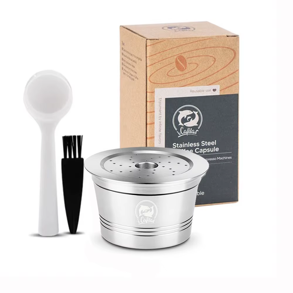 ICafilas dosette de café pour Caffitaly Tchibo Cafissimo réutilisable en acier inoxydable capsule de